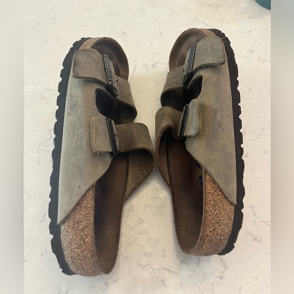 Birkenstock Arizona Mud Green leather 6M (37)